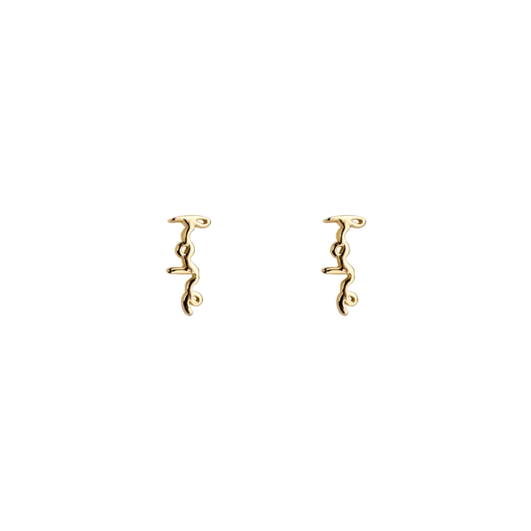 Mini Hope Pin Earrings Gold - Emma Israelsson - 1-2 dagars leverans &  gratis paketinslagning