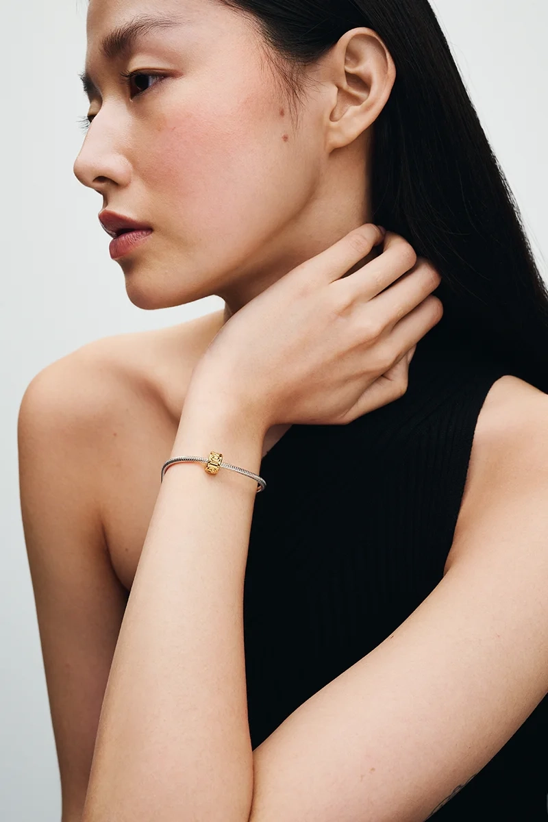 Knotted Hearts Klämstopp Guld - PANDORA - 1-2 dagar leverans - Gratis paketinslagning