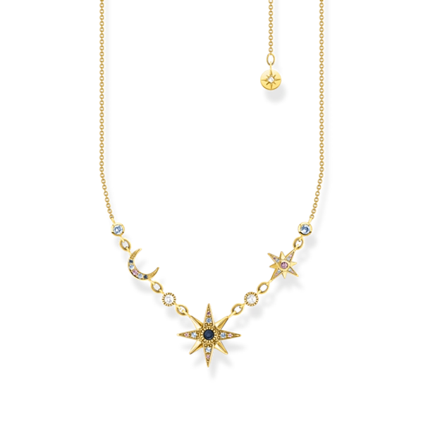 Kette Royalty Stern & Mond Gold von Thomas Sabo, Schneller Versand - Nordicspectra.de