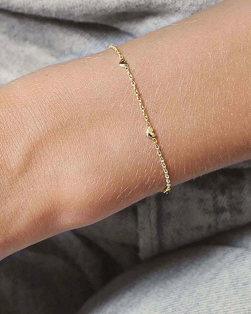 Loving Heart Drop Full Bracelet Gold - Drakenberg/Sjölin - Suuri valikoima & ilmainen lahjapaketointi - Nordicspectra.fi