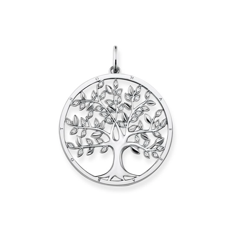Tree Of Life Hängsmycke med Glittrande Löv