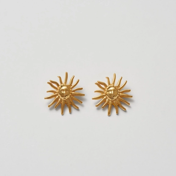 Helios Earrings Gold