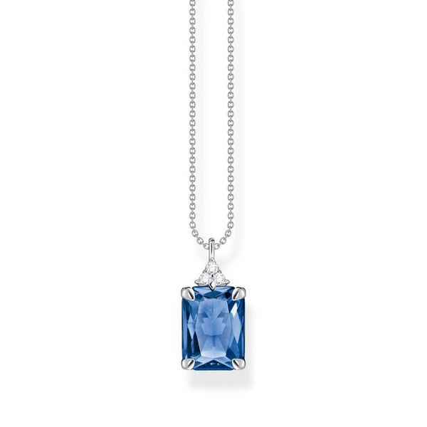 Kette Blauer Stein Silber von Thomas Sabo, Schneller Versand - Nordicspectra.de