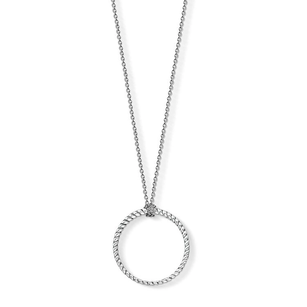 Berlockhalsband Stor Cirkel - Thomas Sabo halsband - Snabb frakt & paketinslagning - Nordicspectra.se