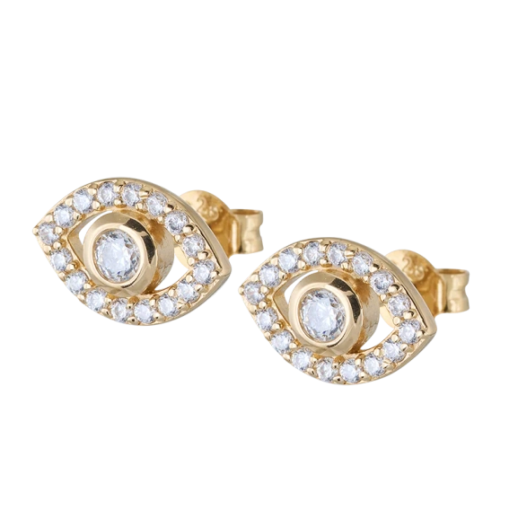 Devine Eye Mini Örhängen Guld - Carolina Gynning - Moderna smycken med en betydelse - Nordic Spectra