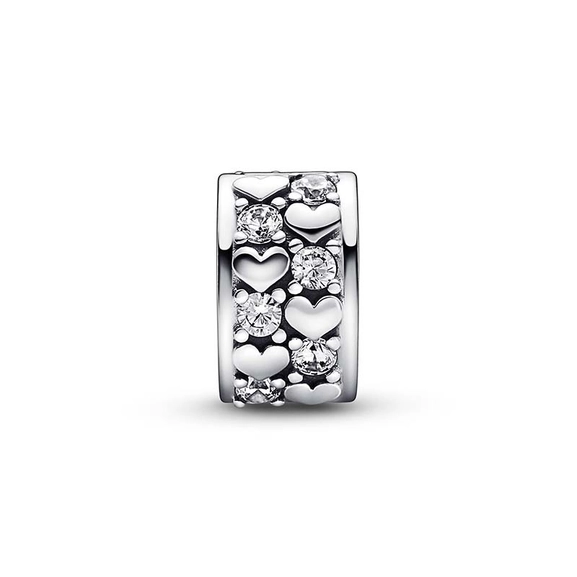 Unendlichkeit Herzen Funkelnder Clip-Charm von PANDORA, Schneller Versand - Nordicspectra.de