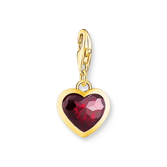 Hjärtslipad Sten Berlock Guld från Thomas Sabo