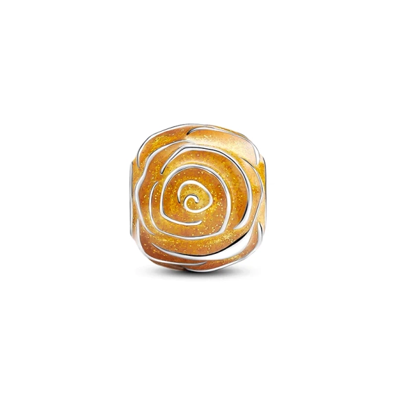 Gelbe Blühende Rose Charm - PANDORA - Nordic Spectra
