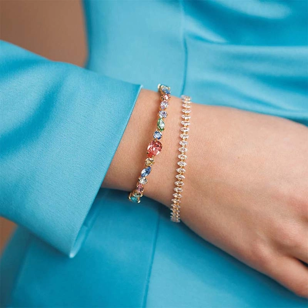 Antonia Bangle Gold Rainbow Combo - Caroline Svedbom - Snabb frakt & paketinslagning - Nordicspectra.se