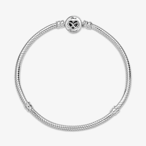 Pandora Moments Schlangen-Gliederarmband mit Herz-Unendlichkeit-Verschluss von PANDORA, Schneller Versand - Nordicspectra.de