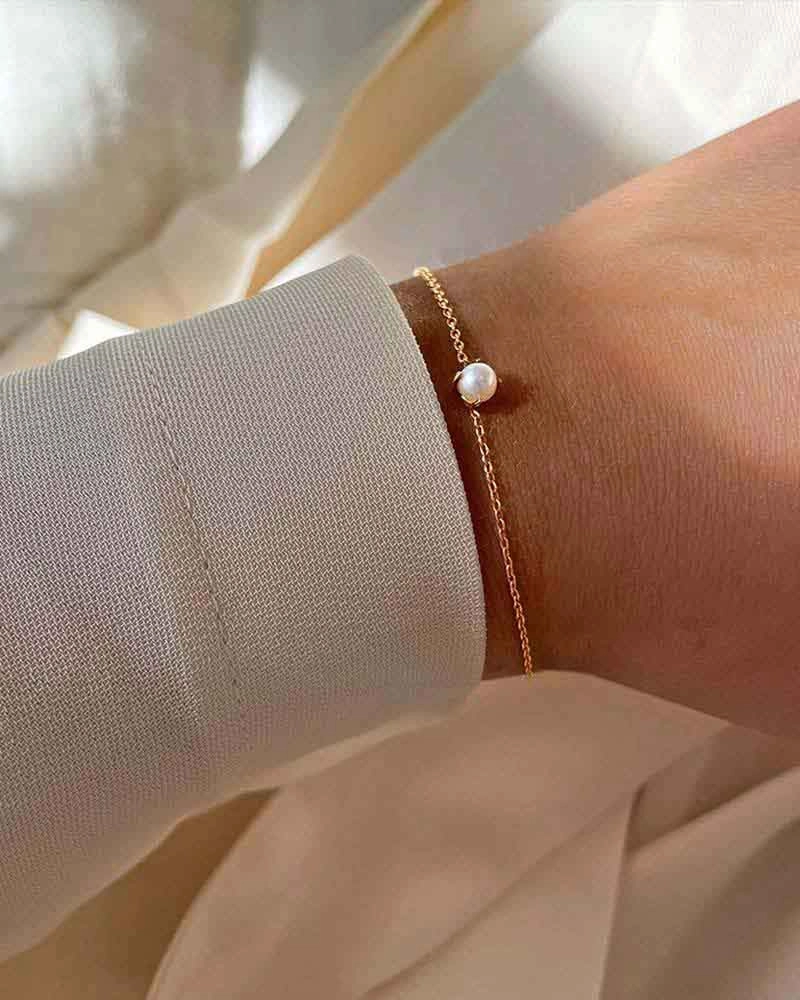 Petite Pearl Bracelet Gold - Drakenberg/Sjölin - Suuri valikoima & ilmainen lahjapaketointi - Nordicspectra.fi