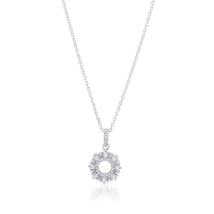 Circle of Trust Halsband i sterlingsilver med cubic zirconia