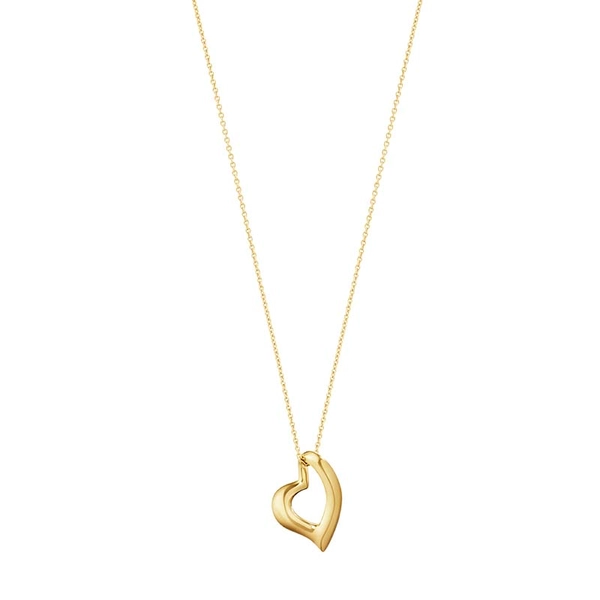 Kurviges Herz Halskette Gold von Georg Jensen, Schneller Versand - Nordicspectra.de