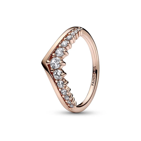 Pandora Timeless Wishbone Schwebender Pavé-Ring Rosé von PANDORA, Schneller Versand - Nordicspectra.de