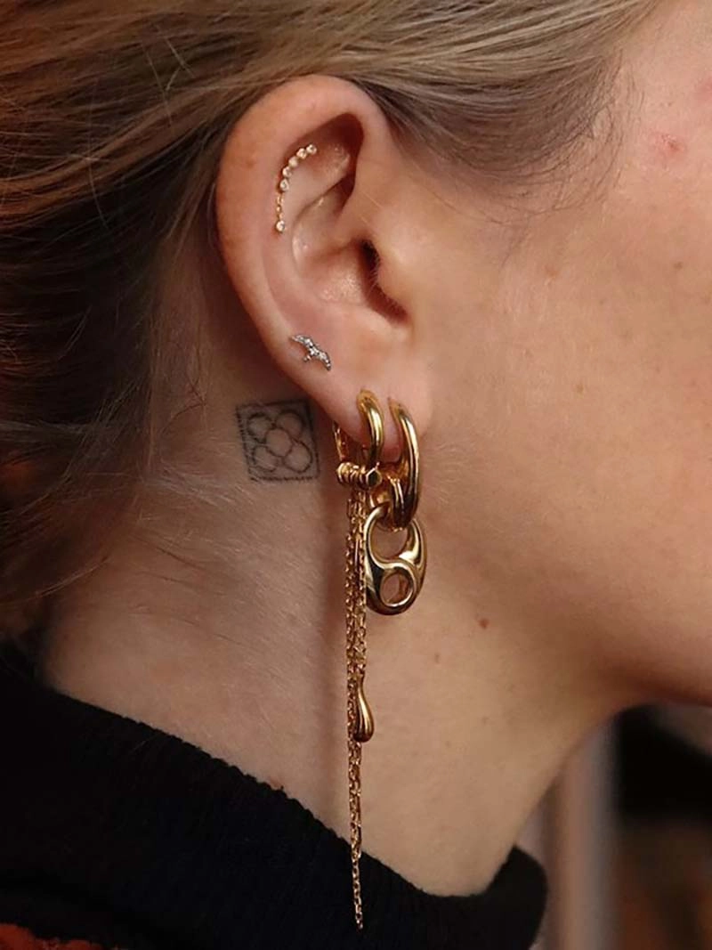 Rain Earrings Gold - Maria Black - Snabb frakt & paketinslagning - Nordic Spectra