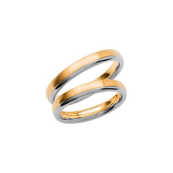 SR3003-3.5 Gold/White Gold - Wedding & engagement rings - Schalins - Scandinavian design - Nordic Spectra