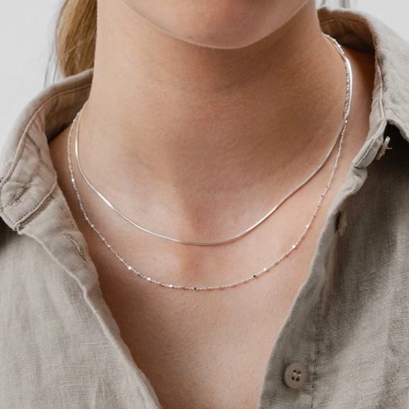 Sheer Station Necklace Silver - Syster P - Snabb leverans & Gratis paketinslagning - Nordic Spectra