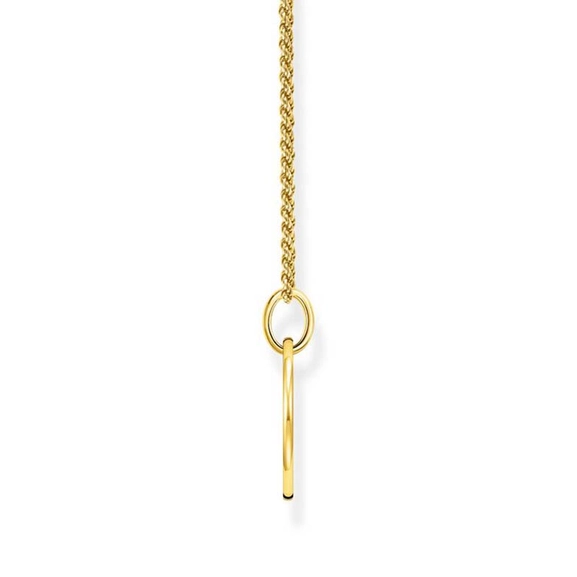 Halsband Tvinnad Kedja Bricka Guld - Thomas Sabo halsband - Snabb frakt & paketinslagning - Nordicspectra.se