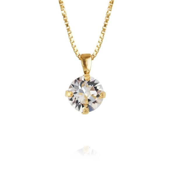 Classic Petite Necklace Gold Crystal - Caroline Svedbom - Snabb frakt & paketinslagning - Nordicspectra.se