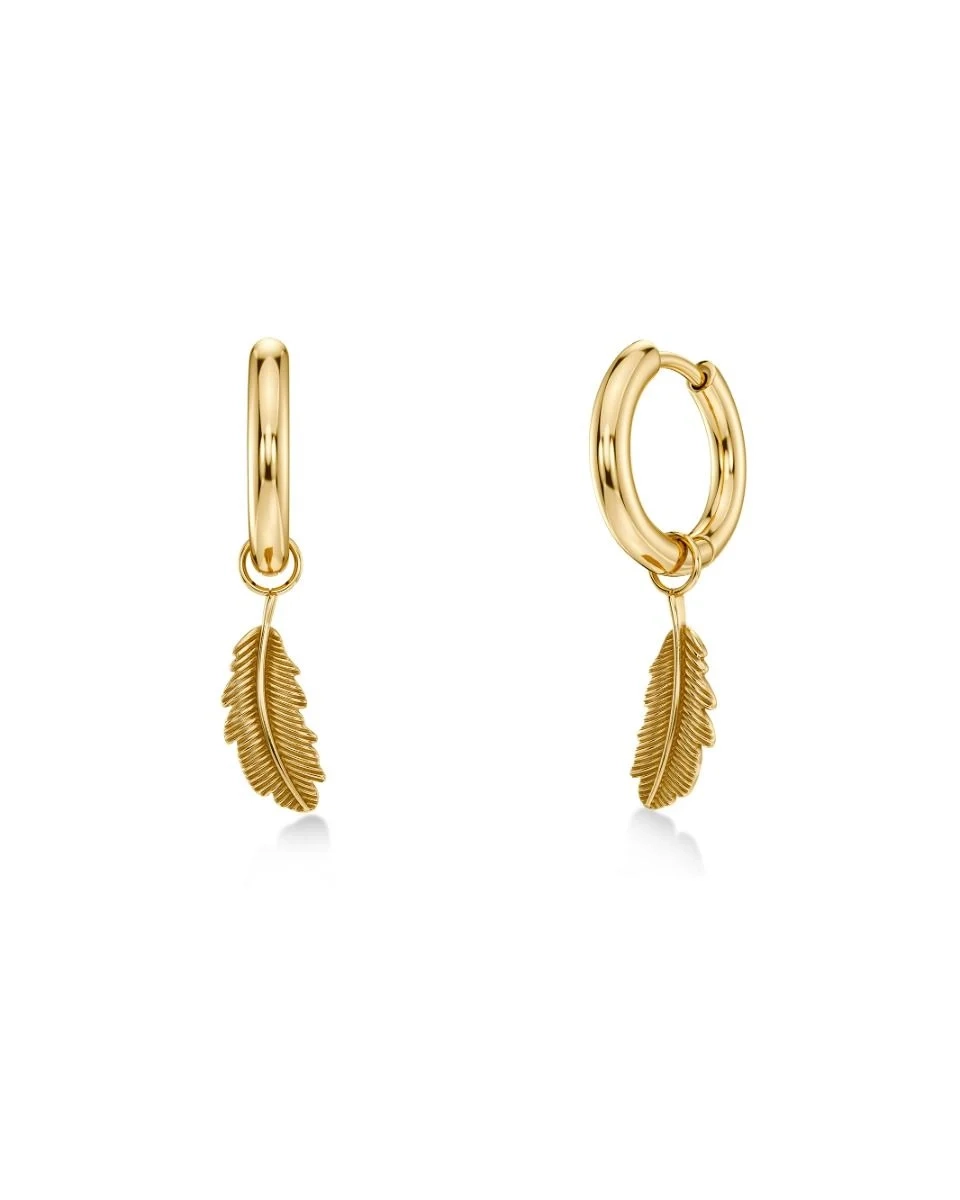 Edblad - Feather Hoops S Gold
