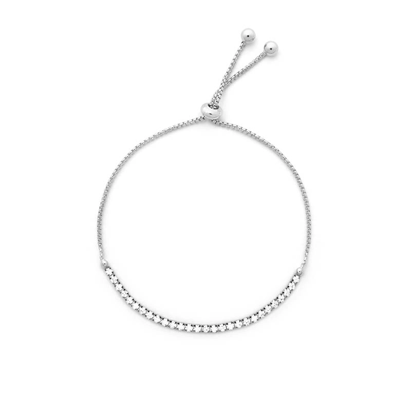 CU Jewellery - Cubic Slider Bracelet Silver