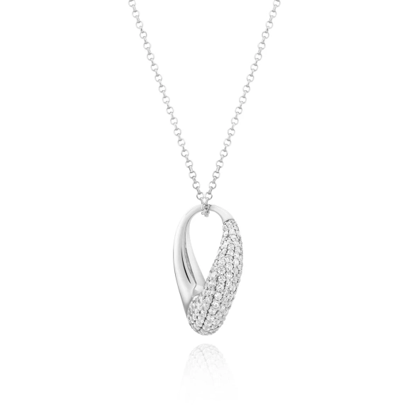 Glorenza Halsband i silver med gnistrande cubic zirconia-stenar från Sif Jakobs
