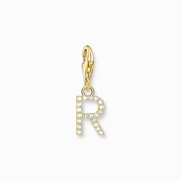 Buchstabe R Gold Steinanhänger - Thomas Sabo - Nordic Spectra