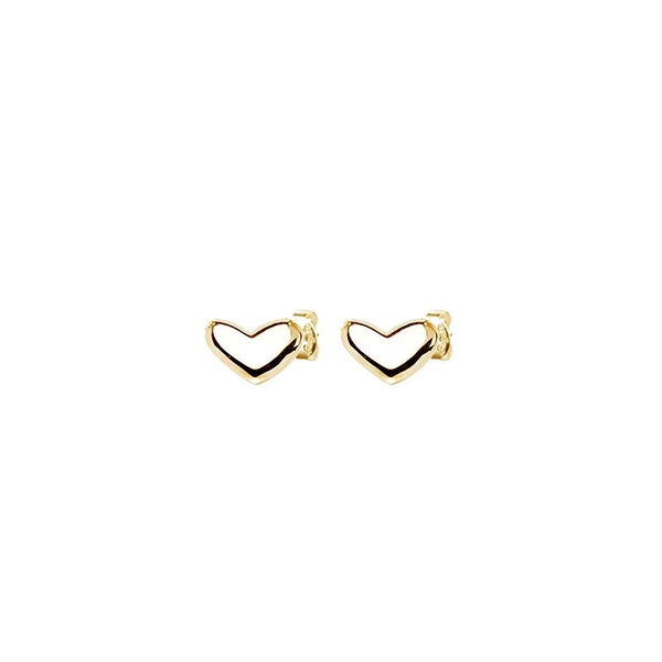 Loving Heart Medium Studs Gold - Drakenberg Sjölin Örhängen - Snabb frakt & paketinslagning - Nordicspectra.se