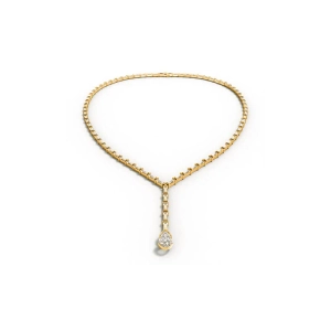 Eloge Pear Cut Diamond Collier Guld med 2
