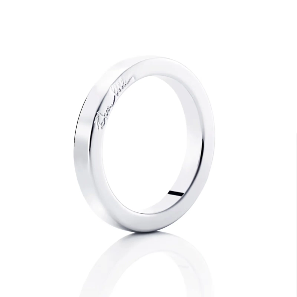 Half Round Ring Platinum