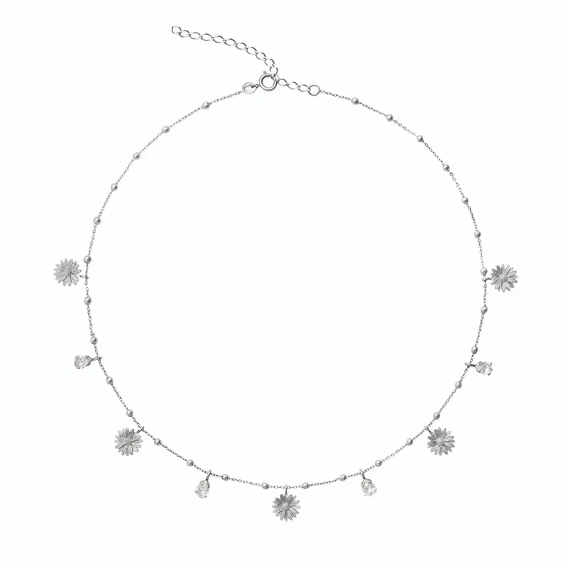 Caroline Svedbom - Daisy Multi Necklace Rhodium Crystal
