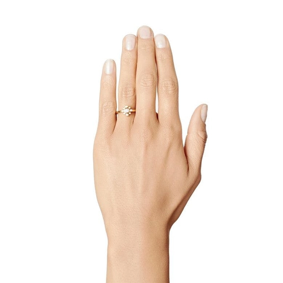 Sweet Hearts Crown Ring 0.19 ct Gold - Efva Attling ringar - Snabb frakt & paketinslagning - Nordicspectra.se