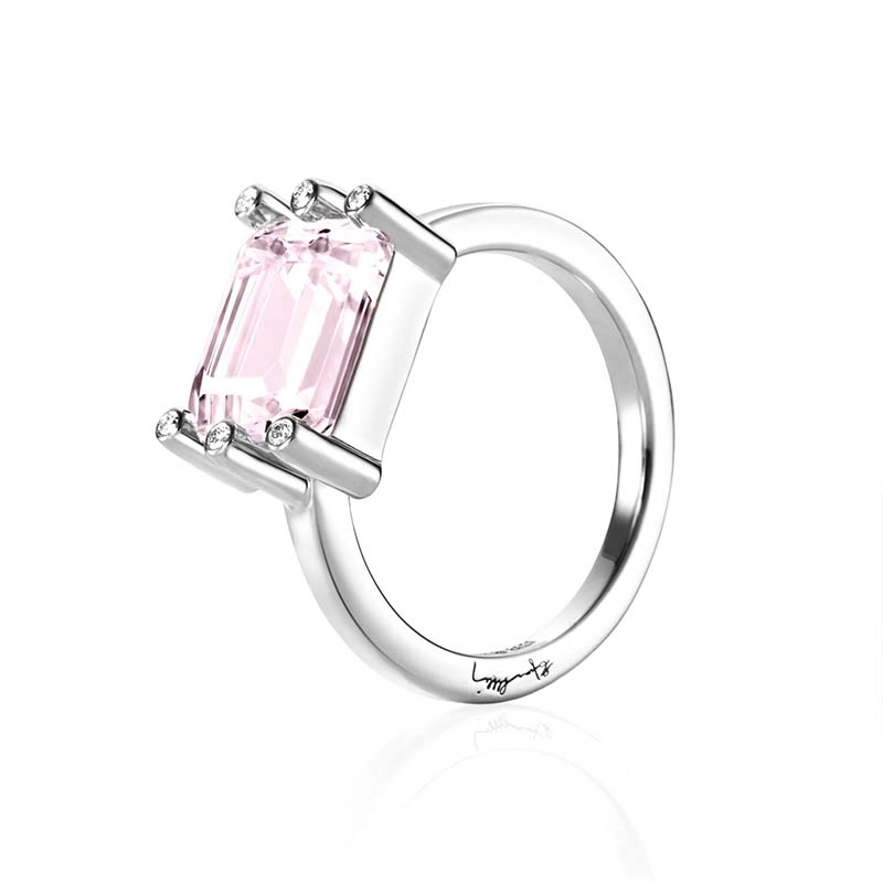 Efva Attling - Beautiful Dreamer Ring - Morganite White Gold