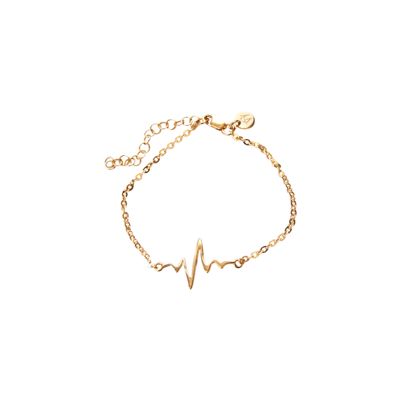 Heartbeat - Gold Armband von Sofia Wistam, Schneller Versand - Nordicspectra.de