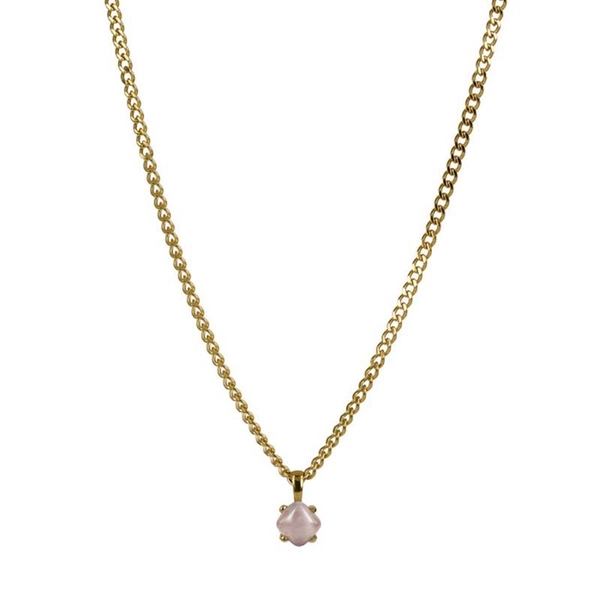 VICTORIA Kort Halsband Rosa/Guld - Astrid & Agnes - Snabb frakt & paketinslagning - Nordicspectra.se