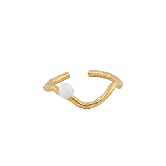One Pearl Ring Gold -CU Jewellery - Snabb frakt & paketinslagning - Nordicspectra.se