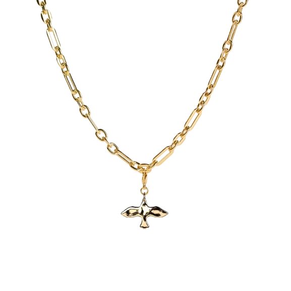 Organic Dove Chunky Chain Necklace Gold - Emma Israelsson - Snabb frakt & paketinslagning - Nordic Spectra