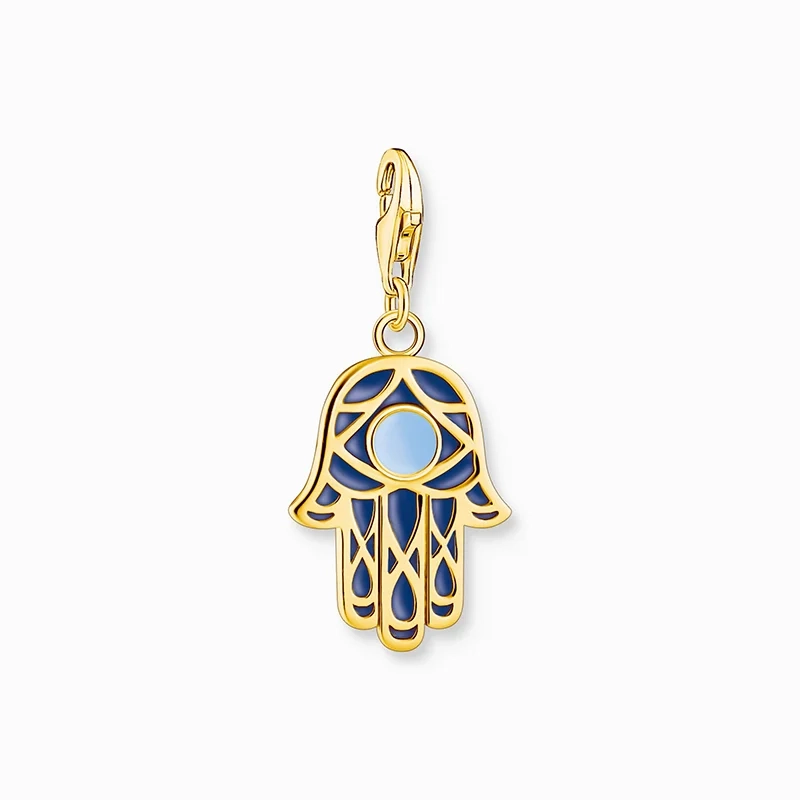 Fatimas Hand Med Kallemalj Guld berlock