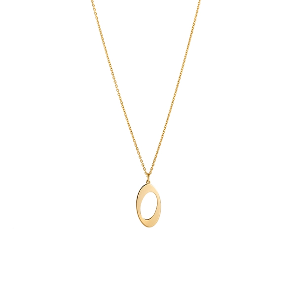 Oval & Out Necklace 18K Gold von Nordic Spectra, Schneller Versand - Nordicspectra.de