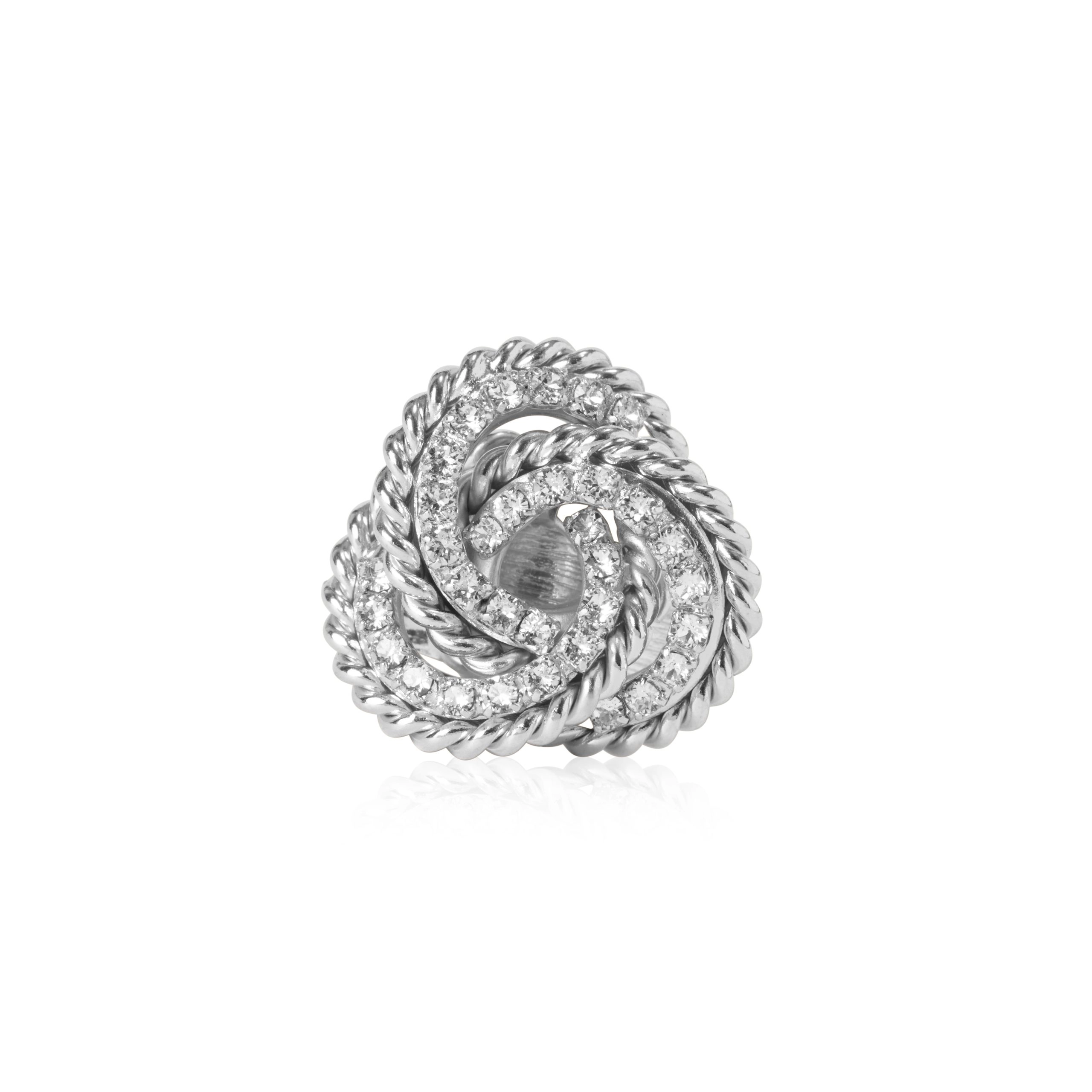 Caroline Svedbom - Juliette Ring Rhodium Crystal