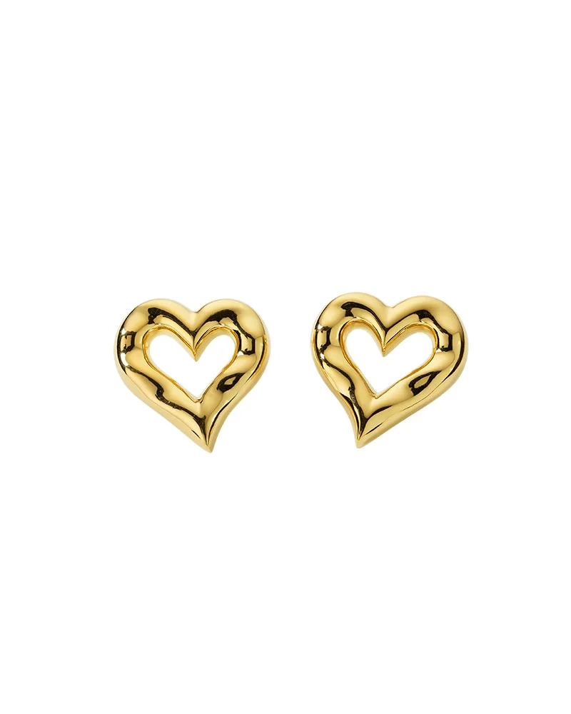 Puff Heart Earrings Gold - Syster P - Beliebter Schmuck für alle Gelegenheiten