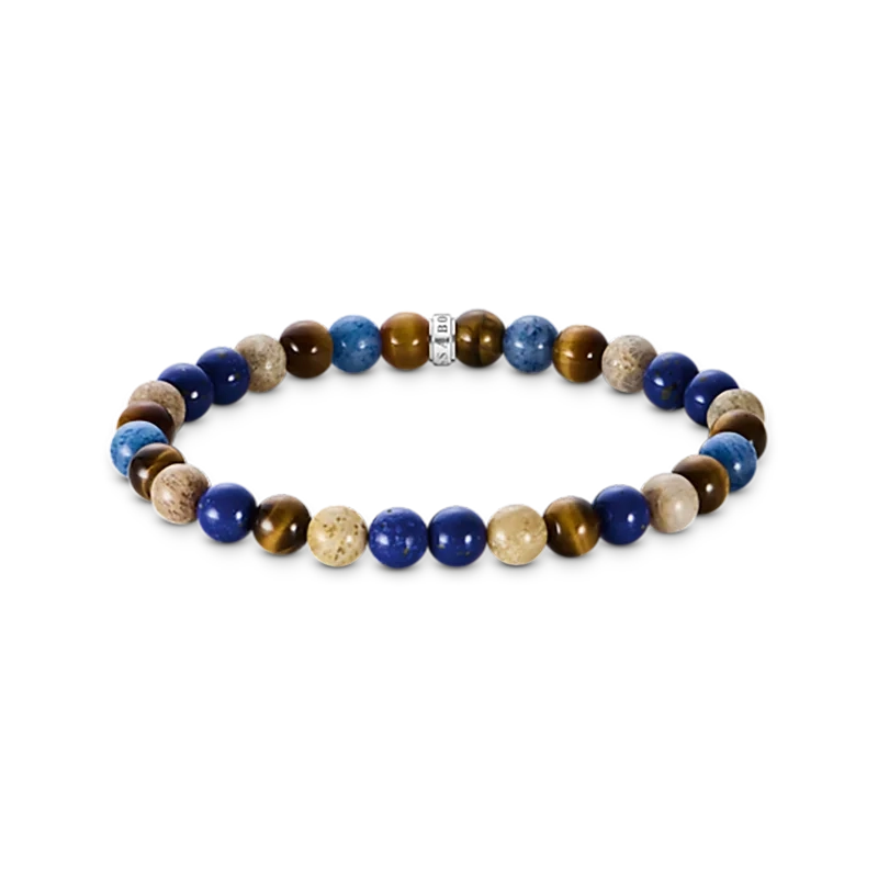 Thomas Sabo - Kularmband Brunt & Blått 7 mm