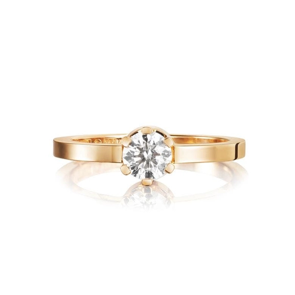 Crown Wedding Ring 0.50 ct Gold - Efva Attling ringar - Snabb frakt & paketinslagning - Nordicspectra.se