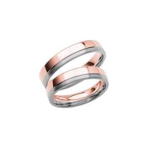 SR3006-4.5 Rose Gold/White Gold - Wedding & engagement rings - Schalins - Scandinavian design - Nordic Spectra