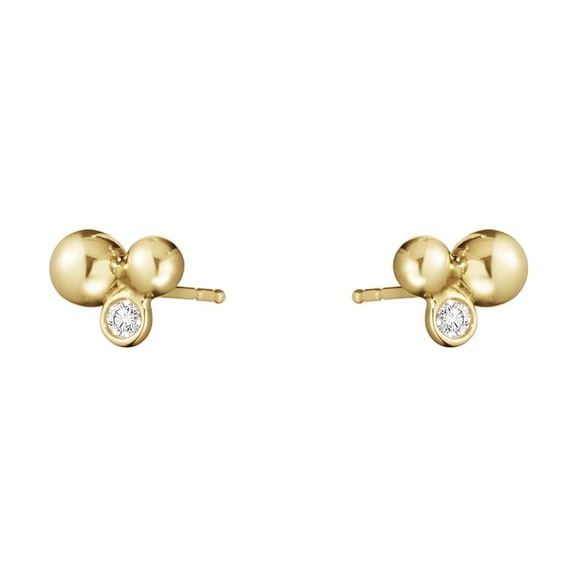 Moonlight Grapes Ohrringe Drei Trauben Gold von Georg Jensen, Schneller Versand - Nordicspectra.de