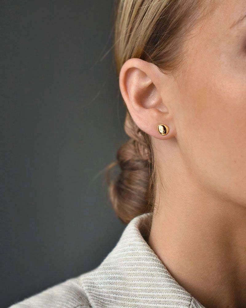 Stardust Drop Studs Polished Gold - Drakenberg Sjölin Örhängen - Snabb frakt & paketinslagning - Nordicspectra.se