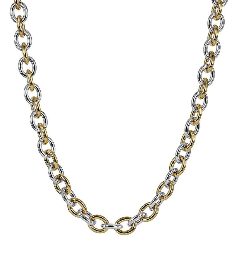 RUBY Halsband Stål/Guld - Astrid & Agnes - Snabb frakt & paketinslagning - Nordicspectra.se