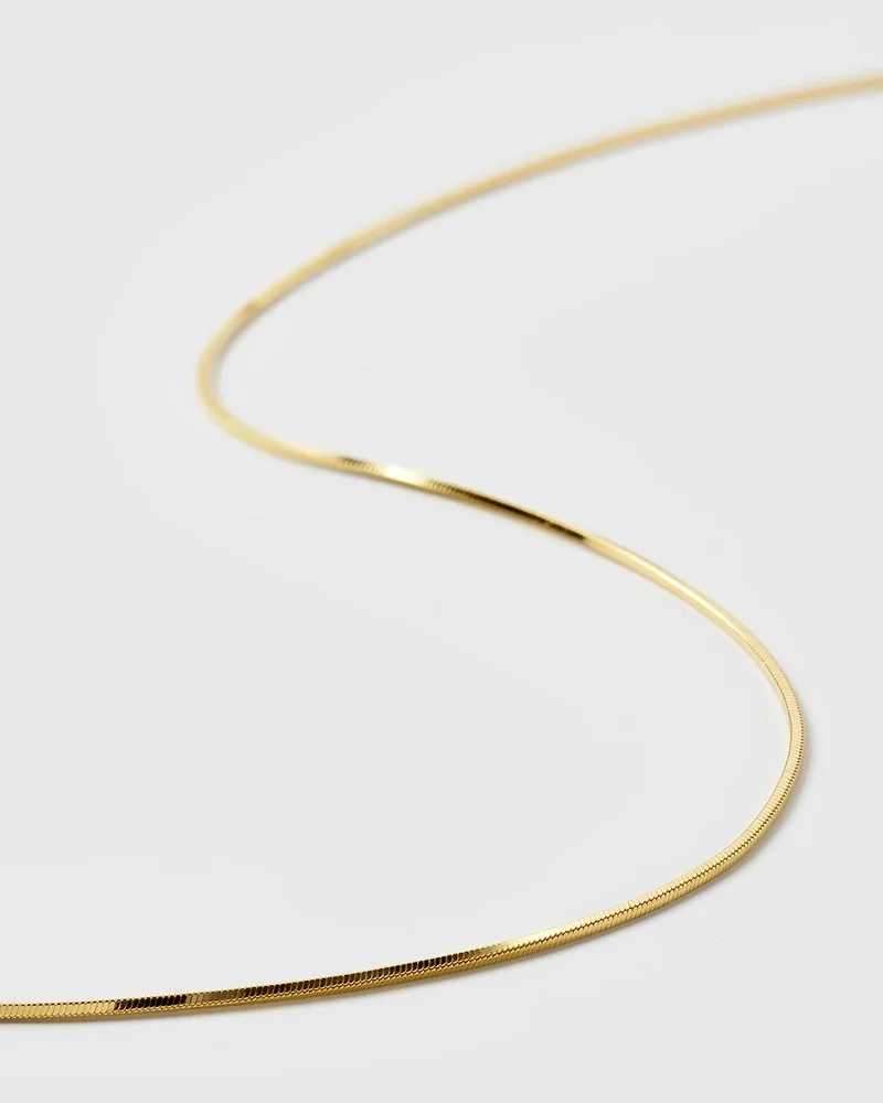 Sheer Mirror Necklace Gold i 18K guldpläterat silver