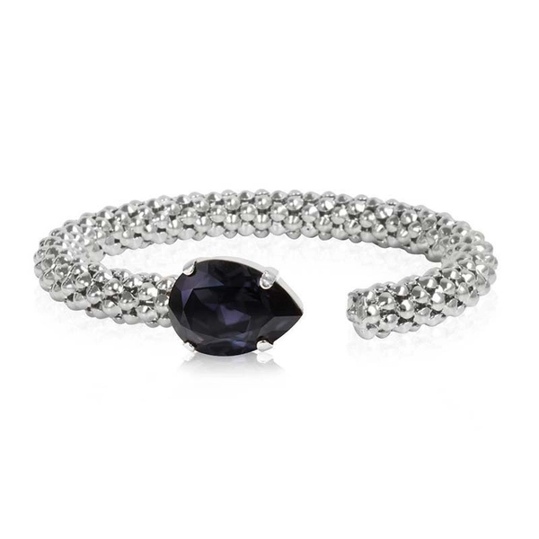 Classic Rope Bracelet Rhodium Graphite - Caroline Svedbom - Snabb frakt & paketinslagning - Nordicspectra.se
