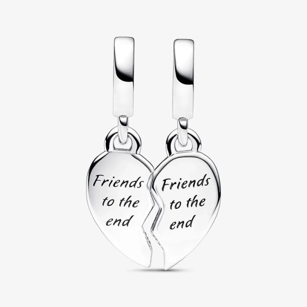 Hjärtformad Berlock Friends Forever - PANDORA - Snabb leverans & paketinslagning - Nordic Spectra
